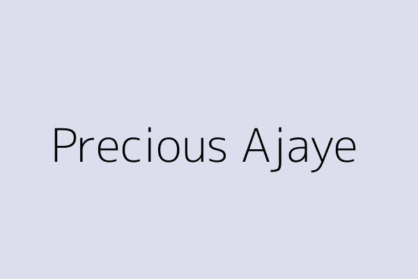 Precious Ajaye